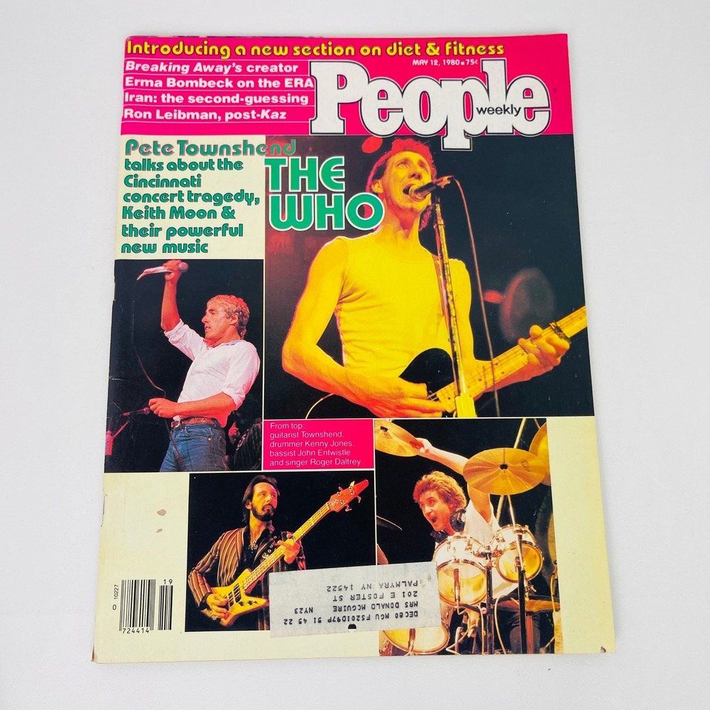 People Weekly Magazine May 12 1980 The Who Pete Townshend Rock Music Good